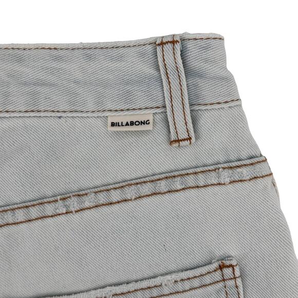 Billabong How Bout That High Rise Denim Distressed Cut Off Shorts Size 30 - Picture 5 of 7